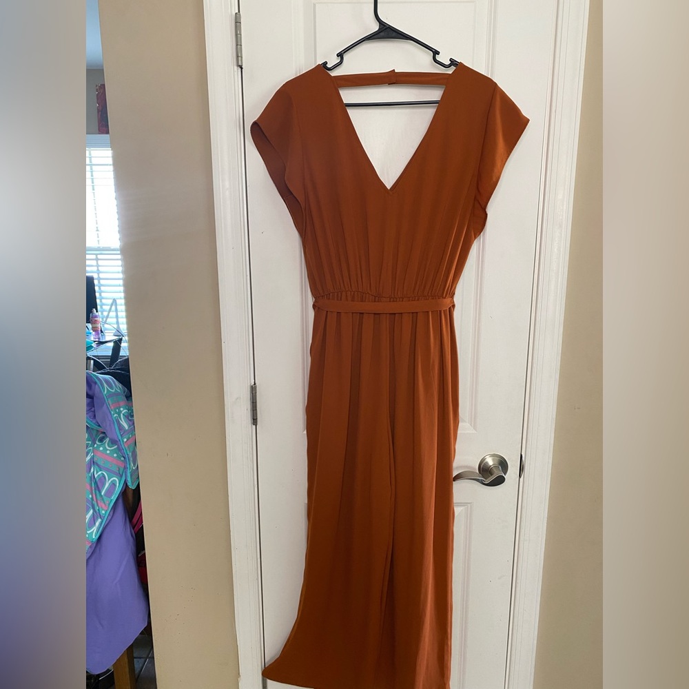 A New Day pantsuit, burnt orange size medium like new condition